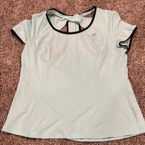 Fila Green Fitted Cut Out Short Sleeve Tee